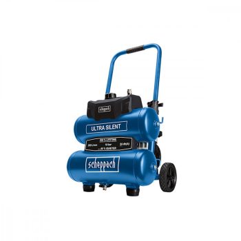   Kompresszor ultracsendes olajmentes kéthengeres 20 literes Scheppach HC 20 Si Twin