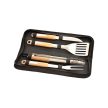 4 részes prémium rozsdamentes acél grilleszköz készlet Riwall PRO RBBQ 4W SET