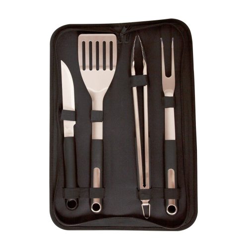 4-részes prémium rozsdamentes acél grilleszköz készlet Riwall PRO RBBQ 4B SET