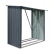 Tűzifatároló lejtős tetővel 2 x 1,5 m (antracit) Riwall PRO RMWS 3x7 Anthracite