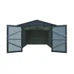 Fém garázs 3 x 6 m nyeregtetővel (antracit) Riwall PRO RMCG 20x10 Anthracite