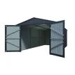 Fém garázs 3 x 6 m nyeregtetővel (antracit) Riwall PRO RMCG 20x10 Anthracite