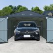 Fém garázs 3,86 x 6 m nyeregtetővel (antracit) Riwall PRO RMCG 20x13 Anthracite