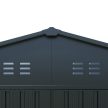 Fém garázs 3,86 x 6 m nyeregtetővel (antracit) Riwall PRO RMCG 20x13 Anthracite