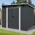 Fém kerti tároló 2,4 x 2,8 m lapostetővel (antracit) Riwall PRO RMSP 9x8 antracit LUX