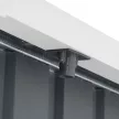 Fém kerti tároló 2,4 x 2,8 m lapostetővel (antracit) Riwall PRO RMSP 9x8 antracit LUX