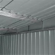 Fém kerti tároló 2,4 x 2,8 m lapostetővel (antracit) Riwall PRO RMSP 9x8 antracit LUX