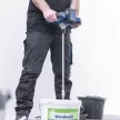 Akkus építőanyag-keverő indukciós motorral IXES 20V (4Ah akkuval és 2,4A töltővel) Scheppach BC-PMX100-X-SET L