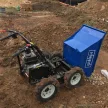 Minidömper 4 x 4 meghajtású mechanikus billenéssel és 300 kg-os terheléssel Scheppach DP 3000