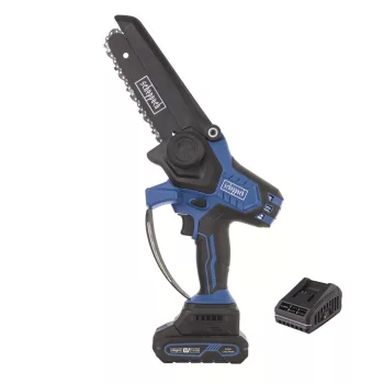   Akkus ágvágó láncfűrész IXES 20V (2Ah akkuval és 2,4A töltővel) Scheppach BC-PS150-X-SET S