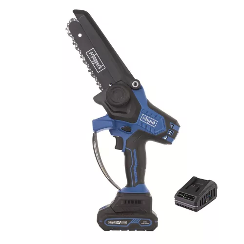 Akkus ágvágó láncfűrész IXES 20V (2Ah akkuval és 2,4A töltővel) Scheppach BC-PS150-X-SET S
