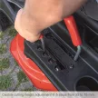 Benzinmotoros fűnyíró minirider elektromos indítással, 61 cm, 3 az 1-ben Scheppach MR 230-61