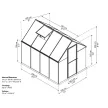 Polikarbonát üvegház Palram multiline 6x8