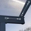 Pergola Palram Sierra 4200 szürke 3 x 4,25