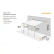 Pergola Palram Sierra 5400 szürke 3 x 5,46