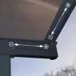Pergola Palram Capri 3000 szürke 3 x 3