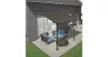 Pergola Palram Capri 3000 szürke 3 x 3