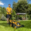 Akkus fűnyíró 20V szénkefe nélküli motorral Riwall PRO RALM 3820 (akku és töltő nélkül)