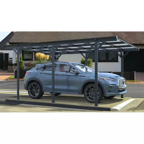 Autóbeálló (5 x 3 m) Riwall PRO RMCP 16 x 10 Anthracite