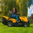 Kéthengeres fűnyírótraktor, 102 cm, hátsókidobással és hidrosztatikus váltóval Riwall PRO RLT 102 HRD TWIN