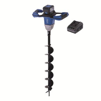   Akkus földfúró IXES 20V (4Ah akkuval és 2,4A töltővel) Scheppach BC-EB100-X-SET L