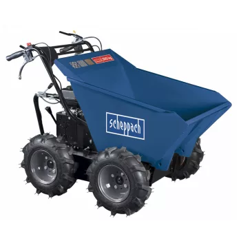   Minidömper 4 x 4 meghajtású mechanikus billenéssel és 300 kg-os terheléssel Scheppach DP 3000