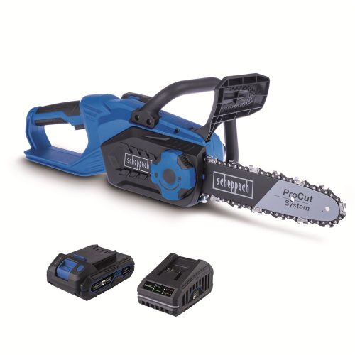 Akkus láncfűrész IXES 20V (4Ah akkuval és 2,4A töltővel) Scheppach C-CS254-X-SET L