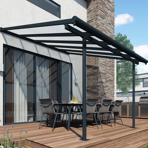 Pergola Palram Sierra 3000 szürke 3 x 3