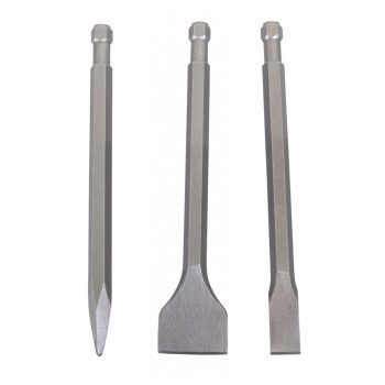   Vésőkészlet hegyes, lapos, széles véső (AERO 2 SPADE) Scheppach