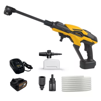   Akkus magasnyomású mosó 20V + 1x 4Ah akkumulátor + 2,4 A töltő Riwall PRO RAPW 3520i SET