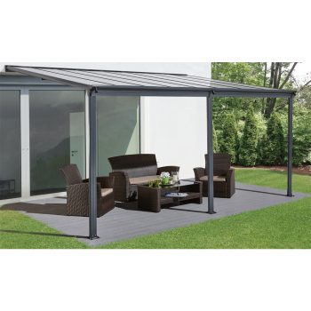   Alumínium pergola (5 x 3 m) Riwall PRO RMPP 16 x 10 Antracit