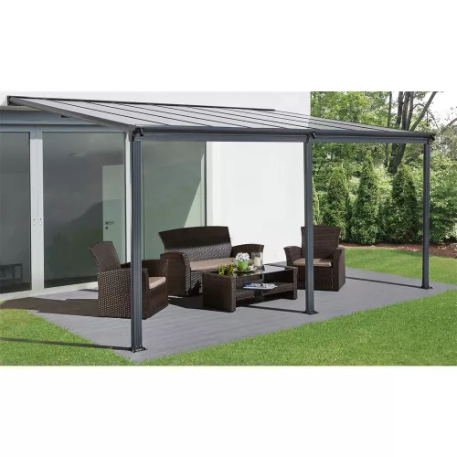 Alumínium pergola (5 x 3 m) Riwall PRO RMPP 16 x 10 Antracit