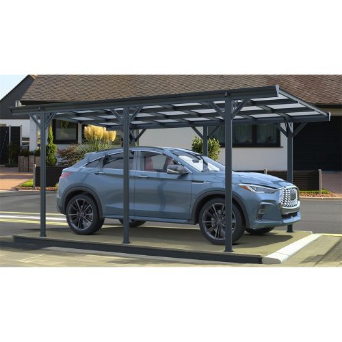 Autóbeálló (5 x 3 m) Riwall PRO RMCP 16 x 10 Anthracite