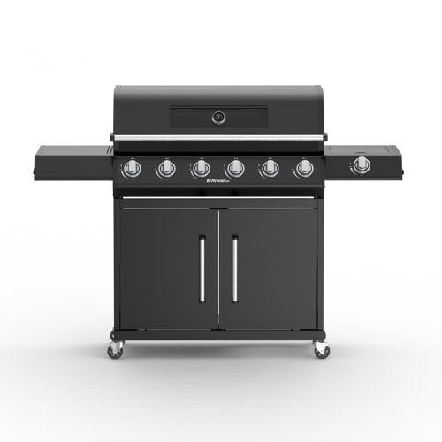 Prémium gázüzemű grillsütő 24 kW, 6+1 gázégővel Riwall PRO RGG 61 EXL