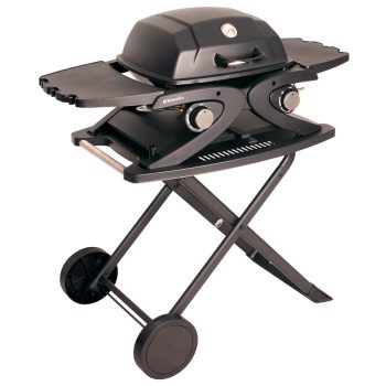   Gázüzemű mobil grillsütő 4,2 kW, 2 gázégővel és összecsukható asztallal Riwall PRO RGG 20 Compact SET