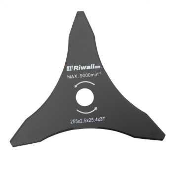   Vágókés fűkaszához 3-ágú, 255 mm, belső furat 25,4 mm, vastagság 2,5 mm Riwall PRO